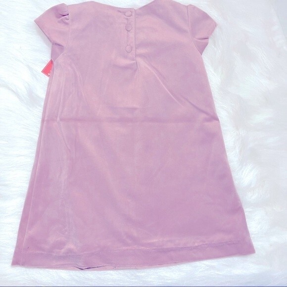 LULURAIN Toddler girls scalloped velvet dress. 2T. - Picture 2 of 9